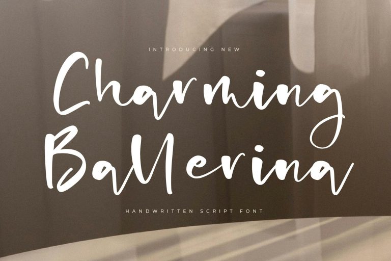 Charming Ballerina Handwritten Script Font
