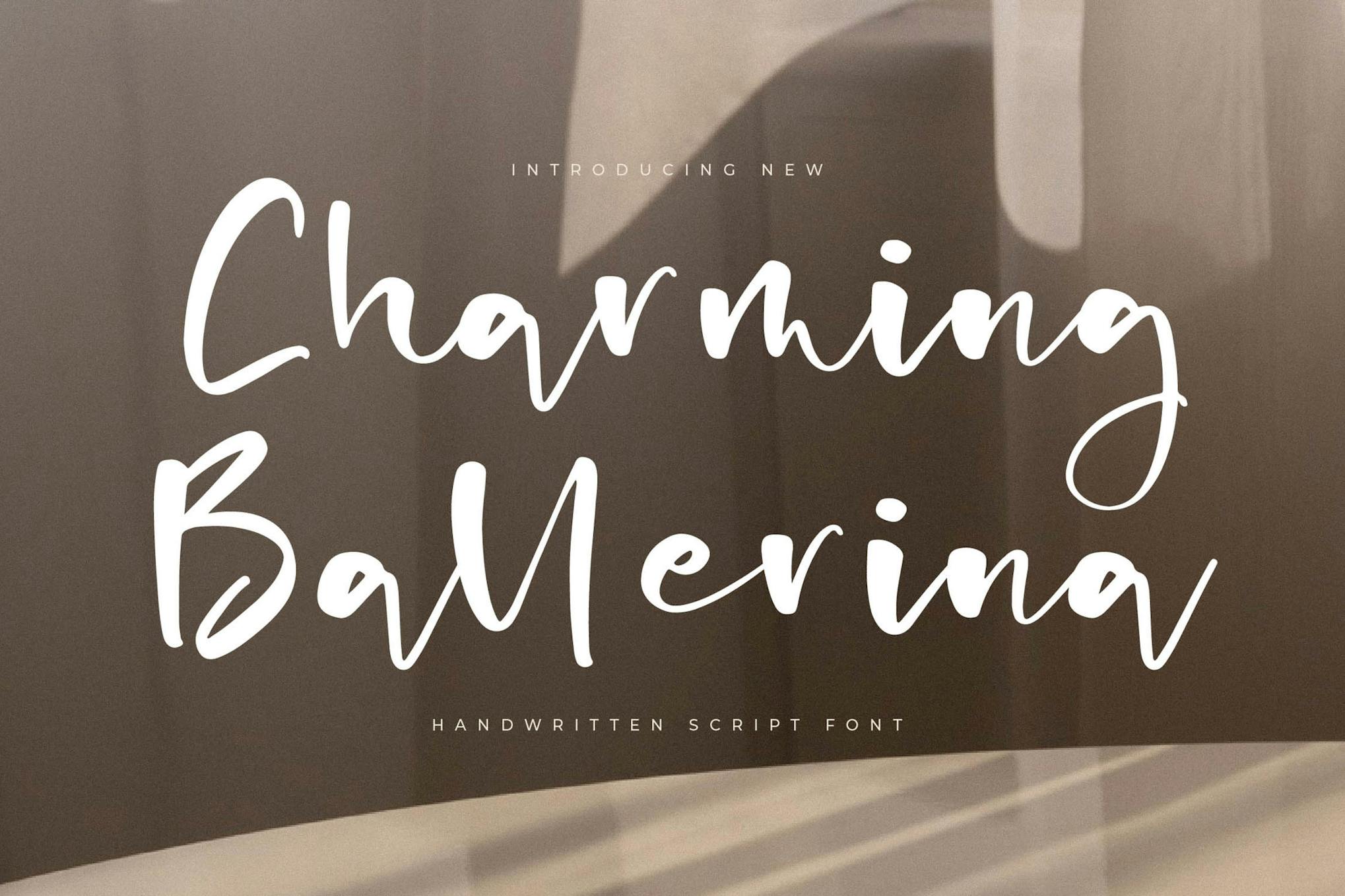 Charming Ballerina Handwritten Script Font