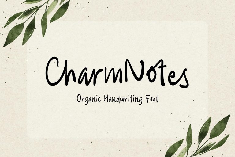 CharmNotes – Organic Handwriting Font