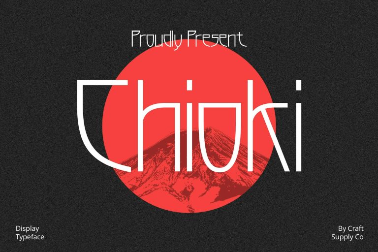 Chioki – Display Typeface