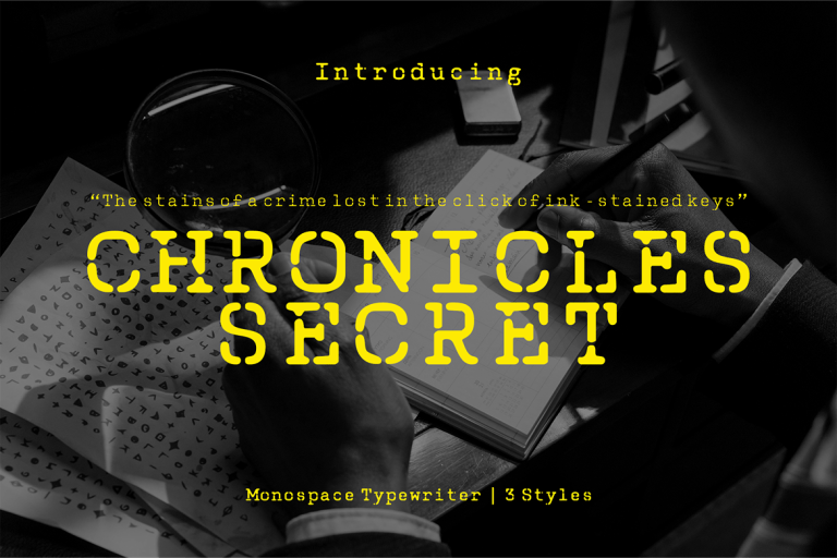 Chronicles Secret – Display Typewriter