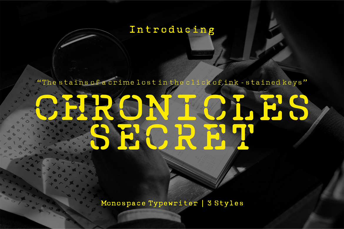 Chronicles Secret – Display Typewriter