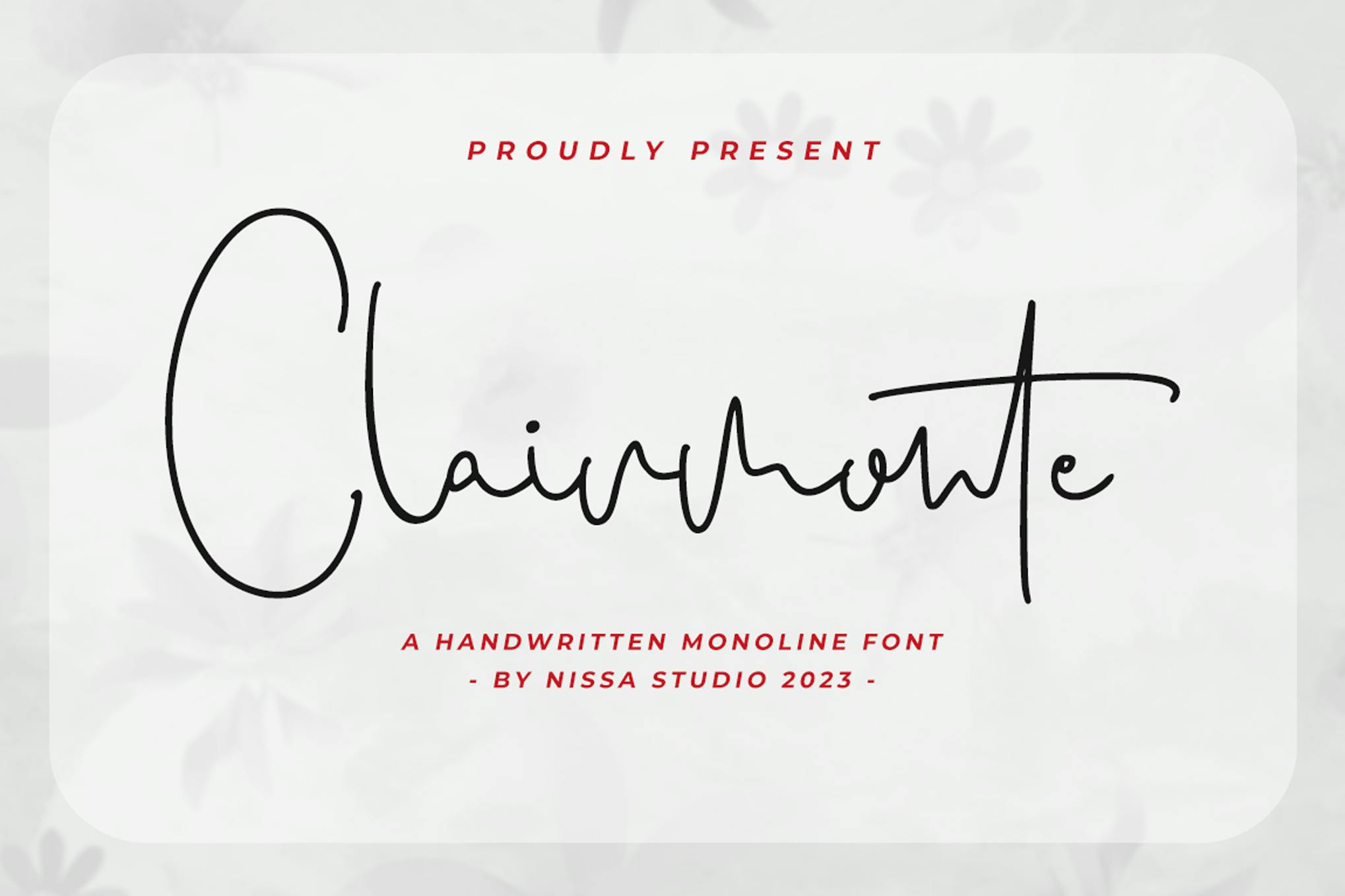 Clairmonte – Monoline Font