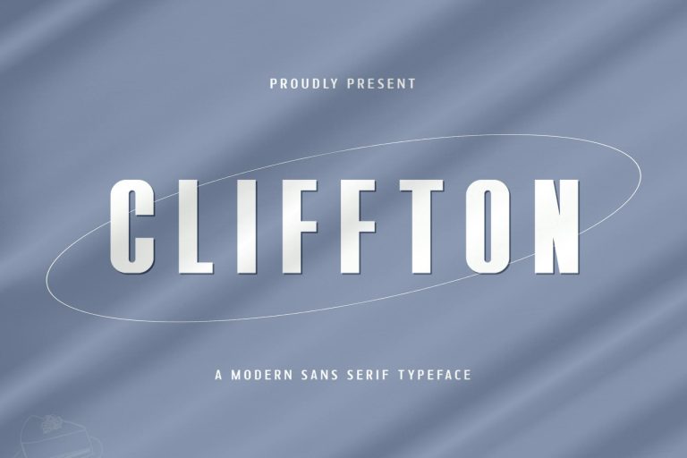 Cliffton – Modern Sans Serif Typeface