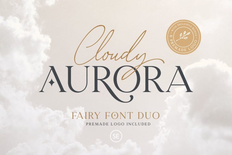 Cloudy Aurora – Font Duo (+LOGOS)