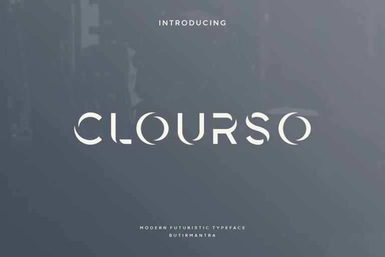 Clourso – Futuristic Font