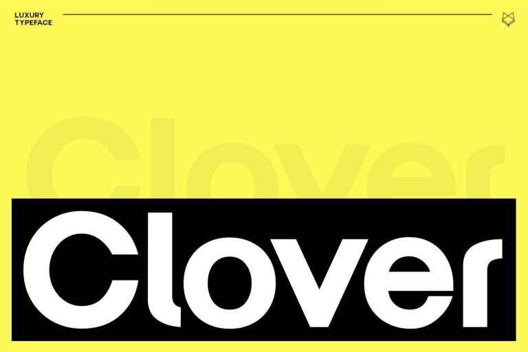 Clover Display Typeface