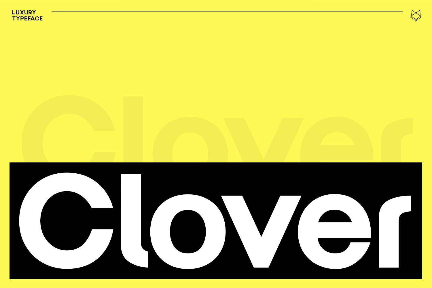 Clover Display Typeface