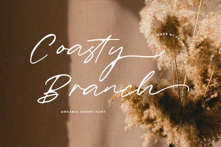 Coasty Branch – Organic Script Font