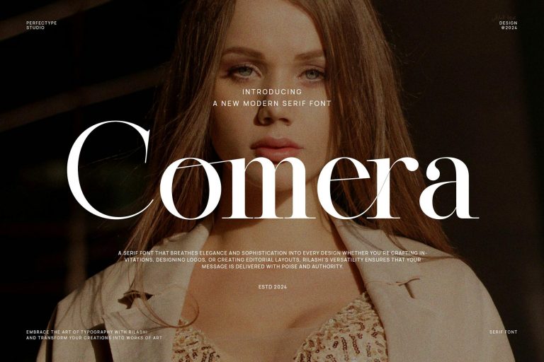 Comera Modern Elegant Serif Font Typeface