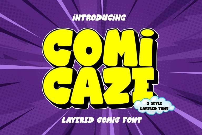 Comicaze – Layered Comic Font