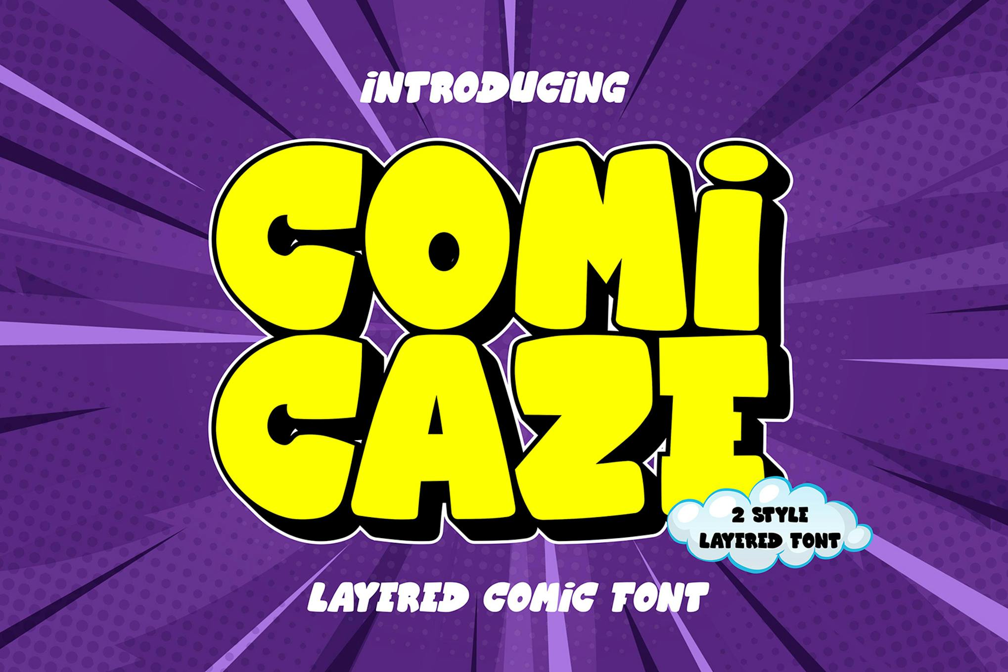 Comicaze – Layered Comic Font