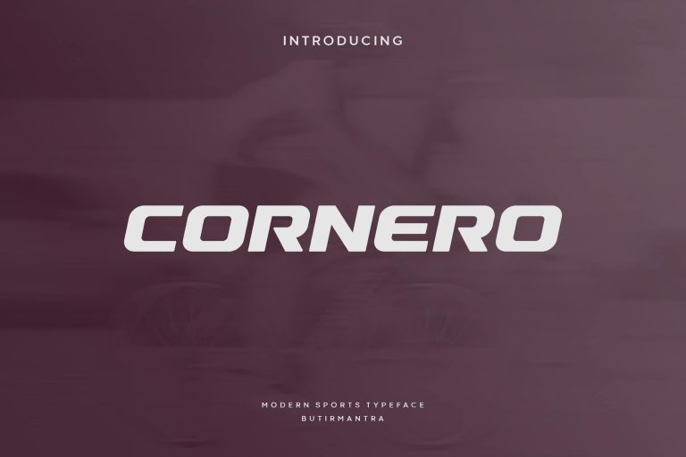Cornero – Modern Sport Font