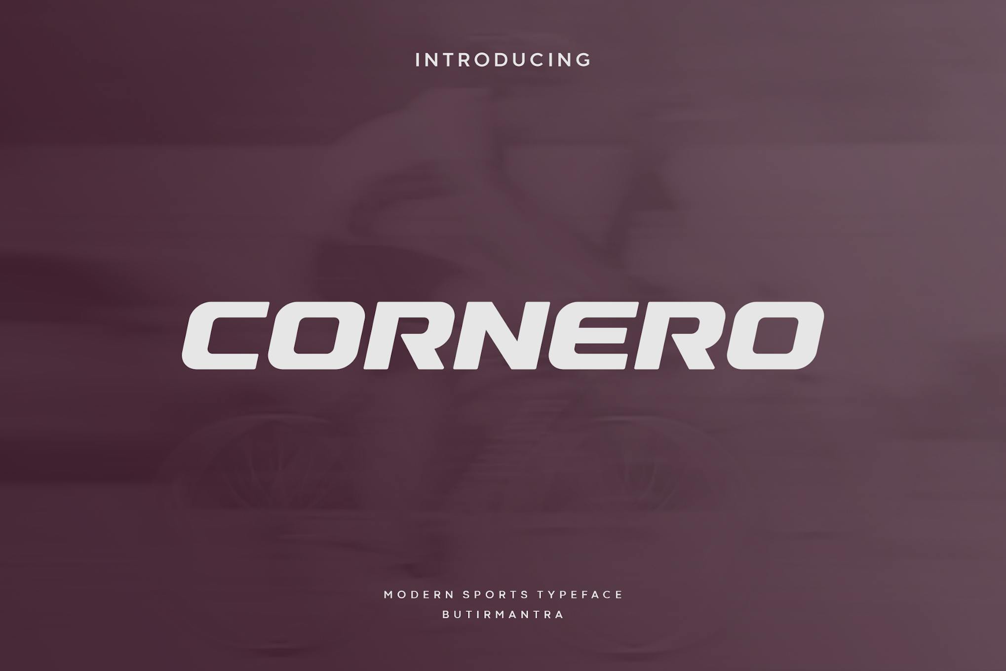 Cornero – Modern Sport Font