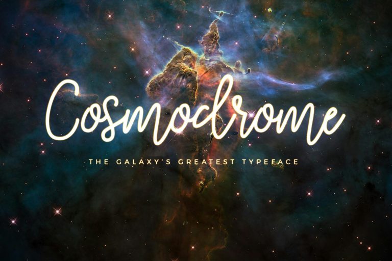 Cosmodrome Monoline Script Font