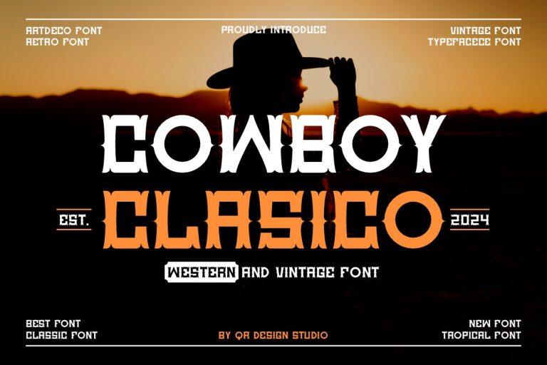 Cowboy Clasico – Western & Vintage Font