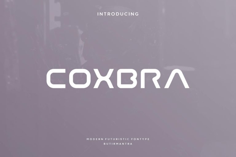 Coxbra – Futuristic font