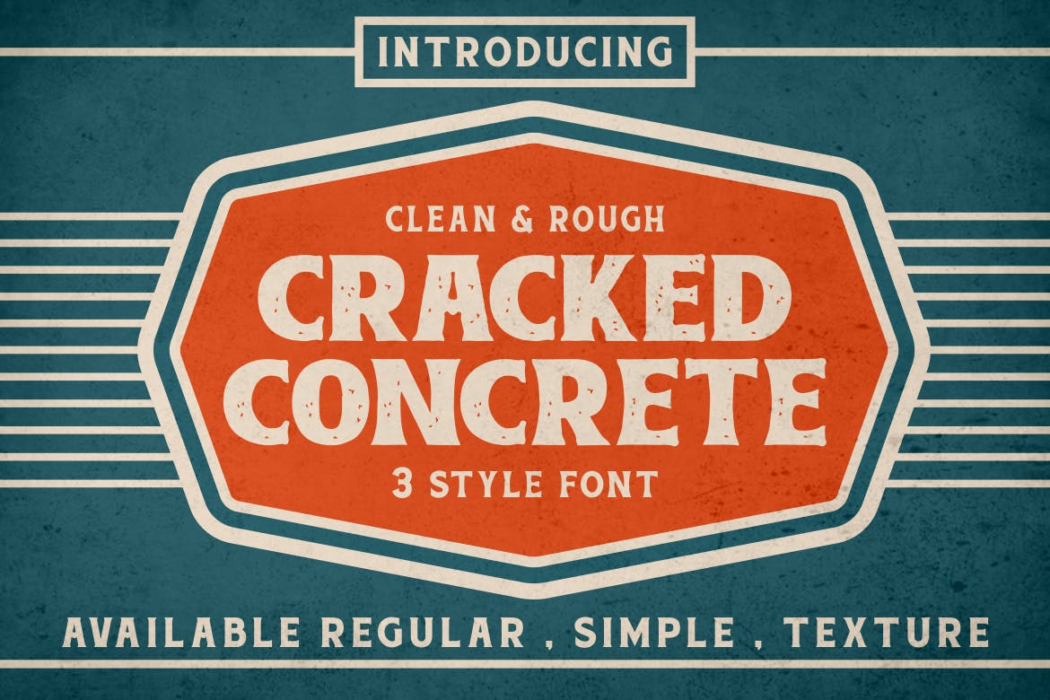 Cracked Concrete – Vintage Serif Font