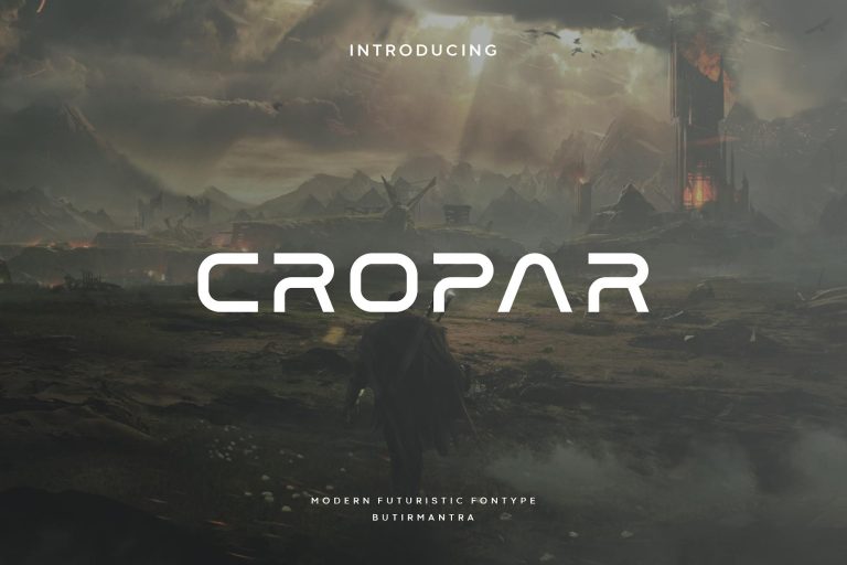 Cropar – Futuristic Font