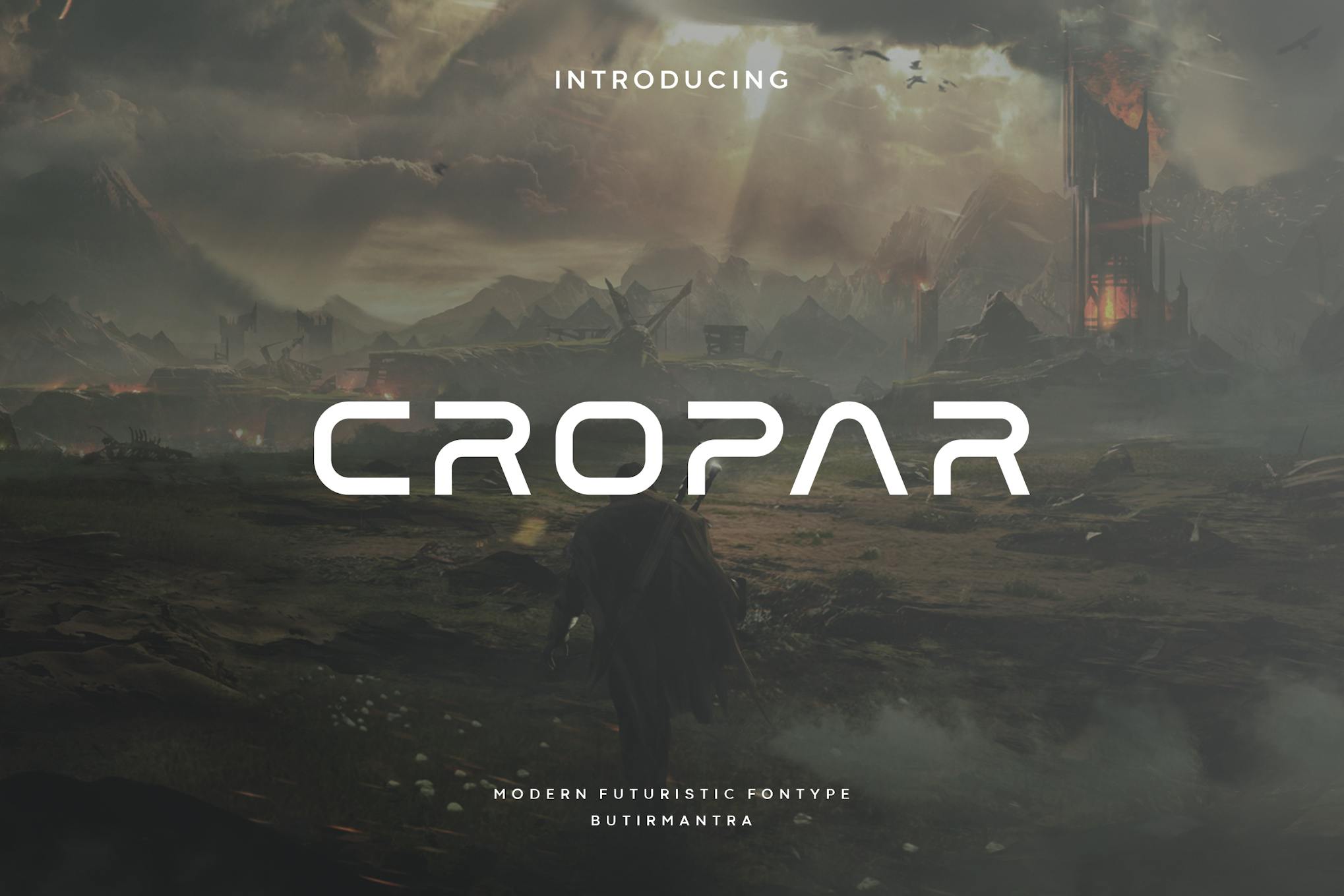 Cropar – Futuristic Font
