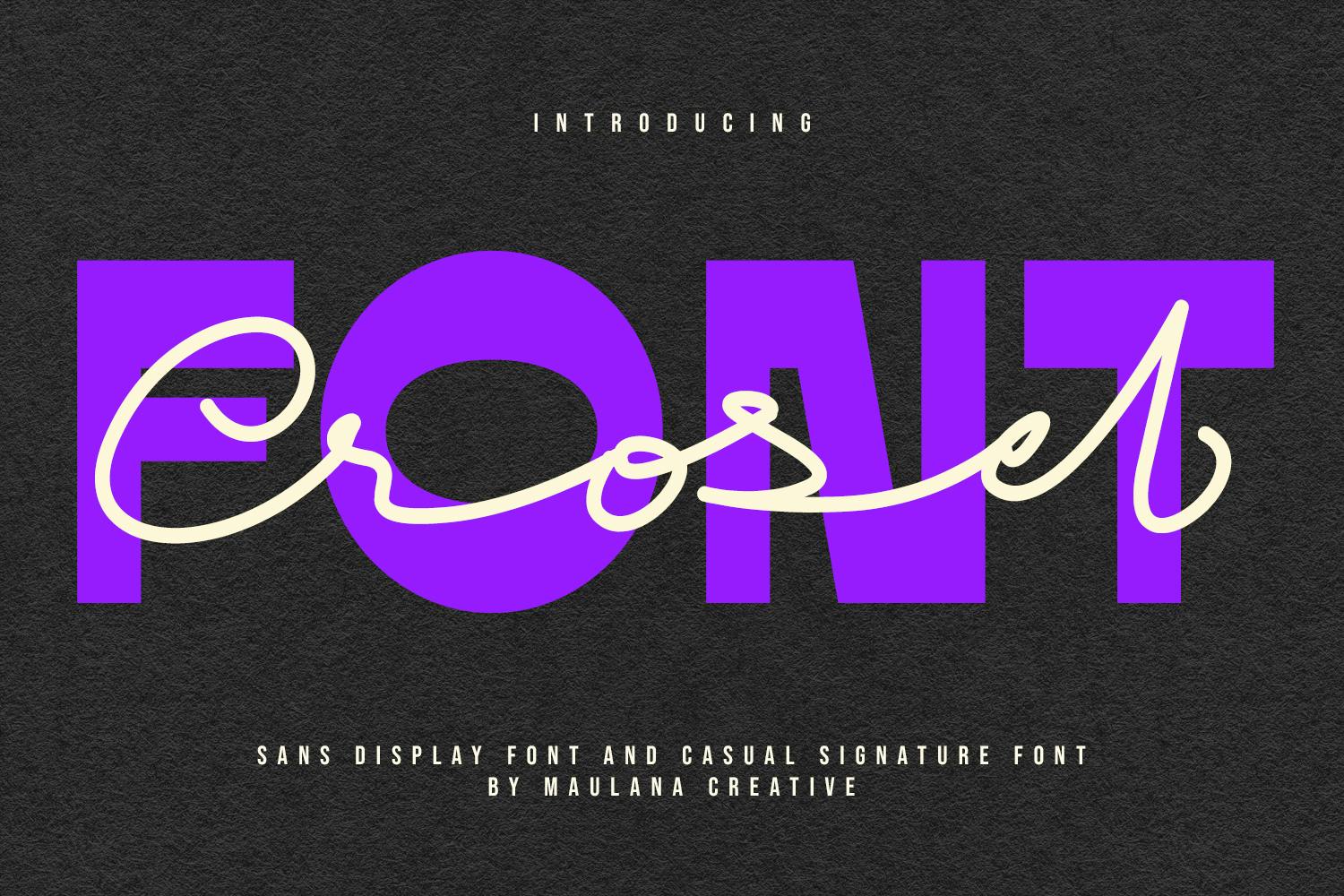 Crosel Font Duo