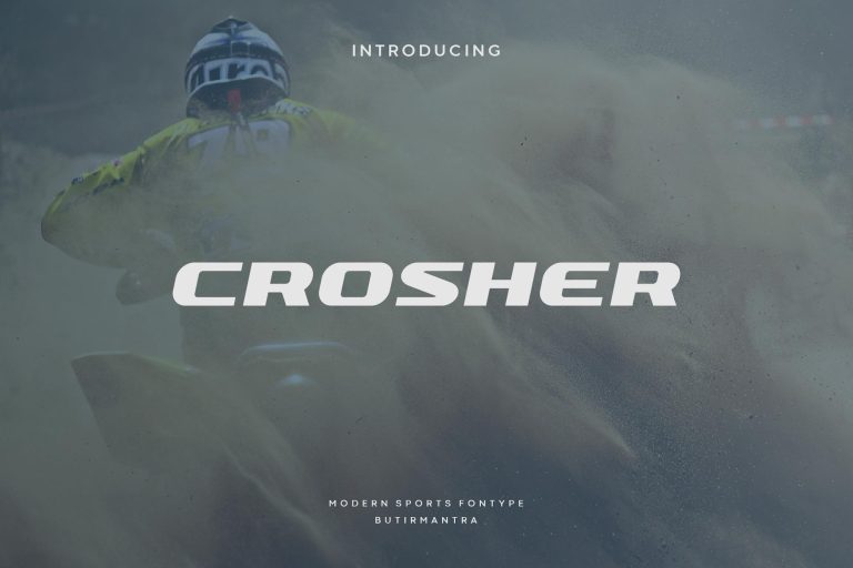Crosher – Modern Sport Font