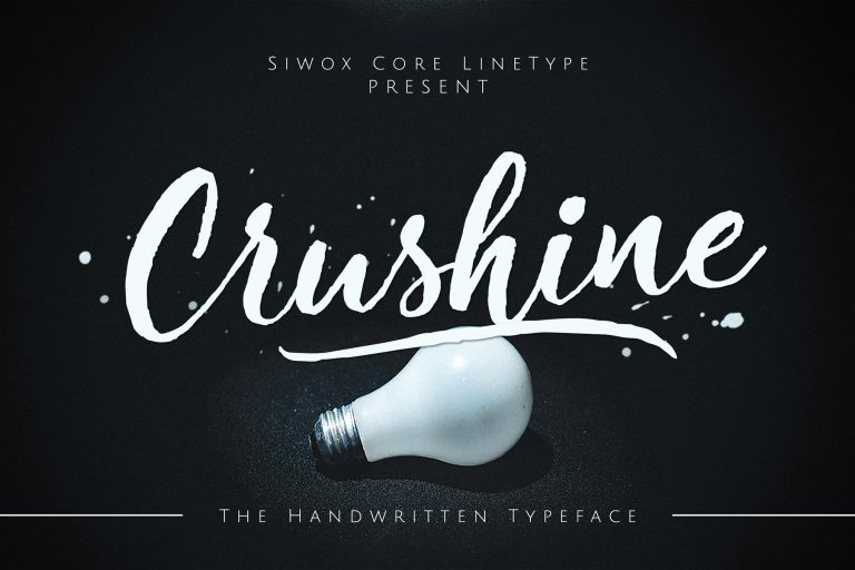 Crushine Wet Brush + Webfonts