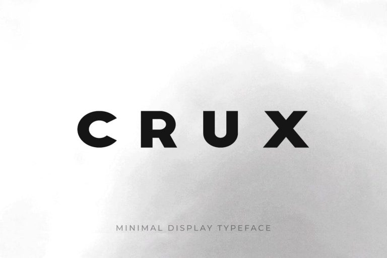 CRUX – Minimal Display / Headline / Logo Typeface