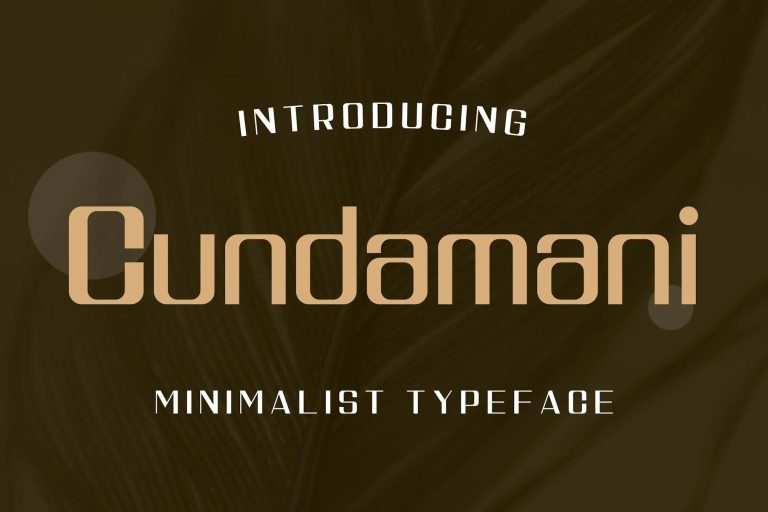 Cundamani – Minimalist Elegant Typeface