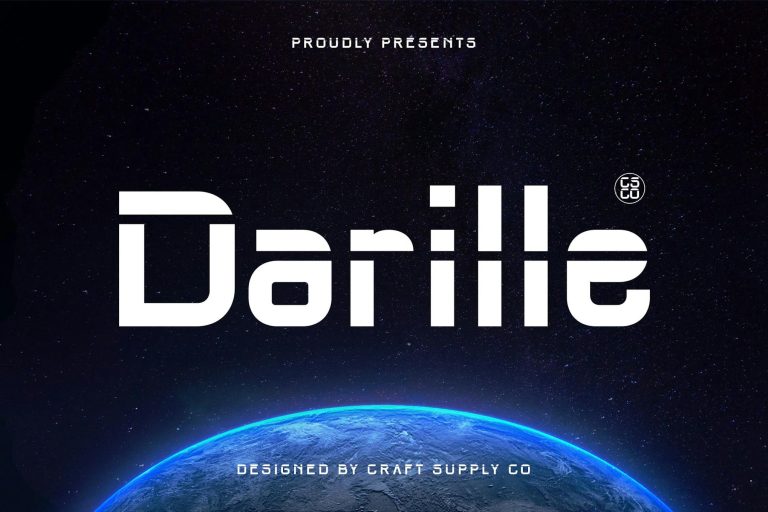 Darille – Futuristic Font
