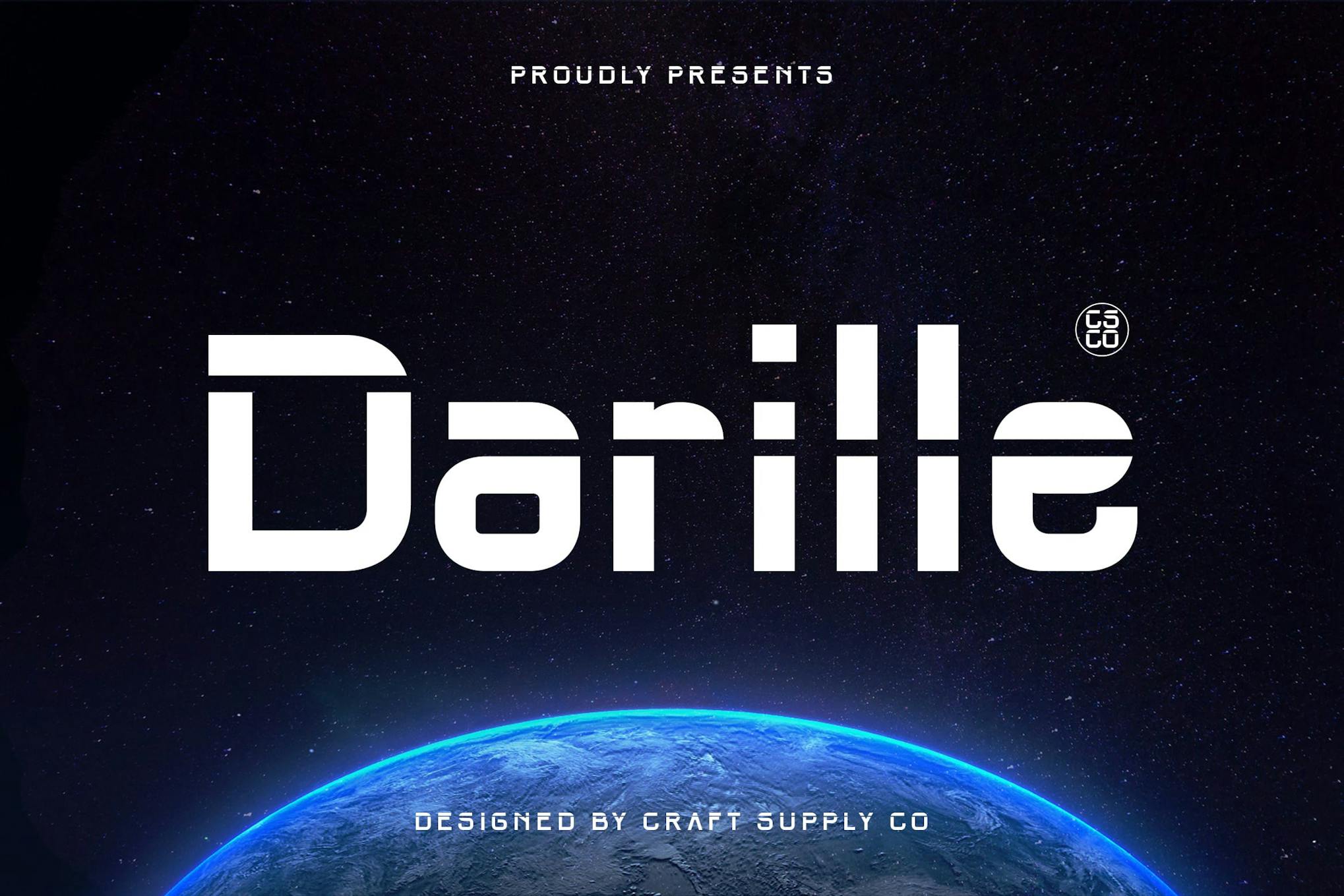 Darille – Futuristic Font