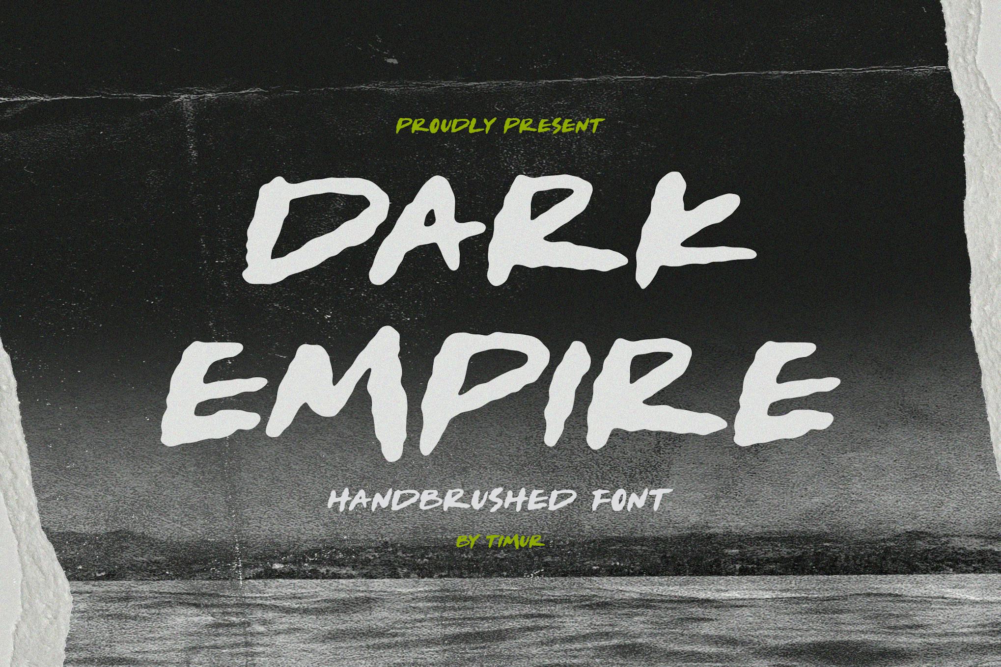 Dark Empire – Handbrushed Font TT