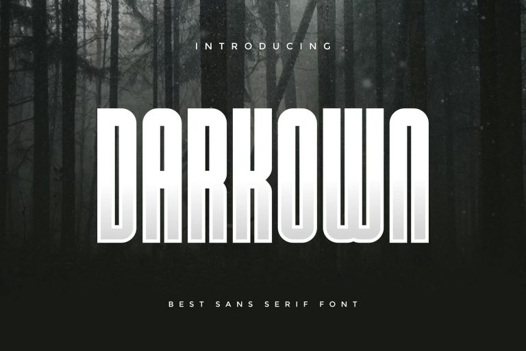 Darkown – Modern Sans Serif Font