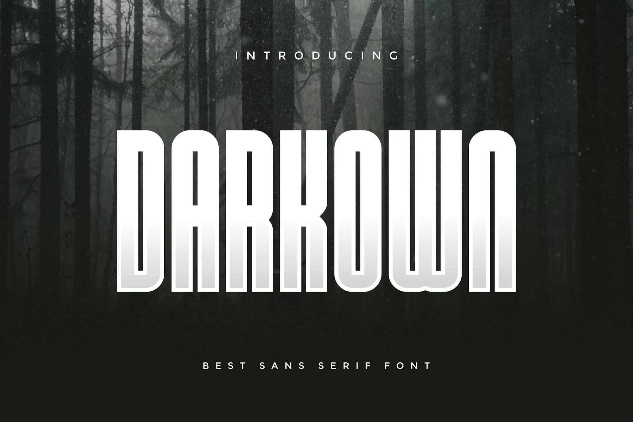 Darkown – Modern Sans Serif Font