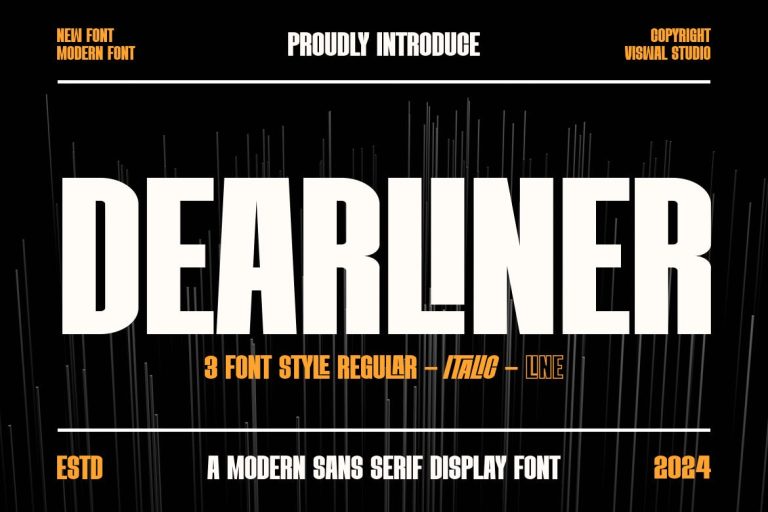 DEARLINER – Modern Font