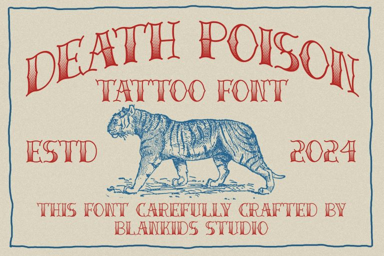 Death Poison – Tattoo Font