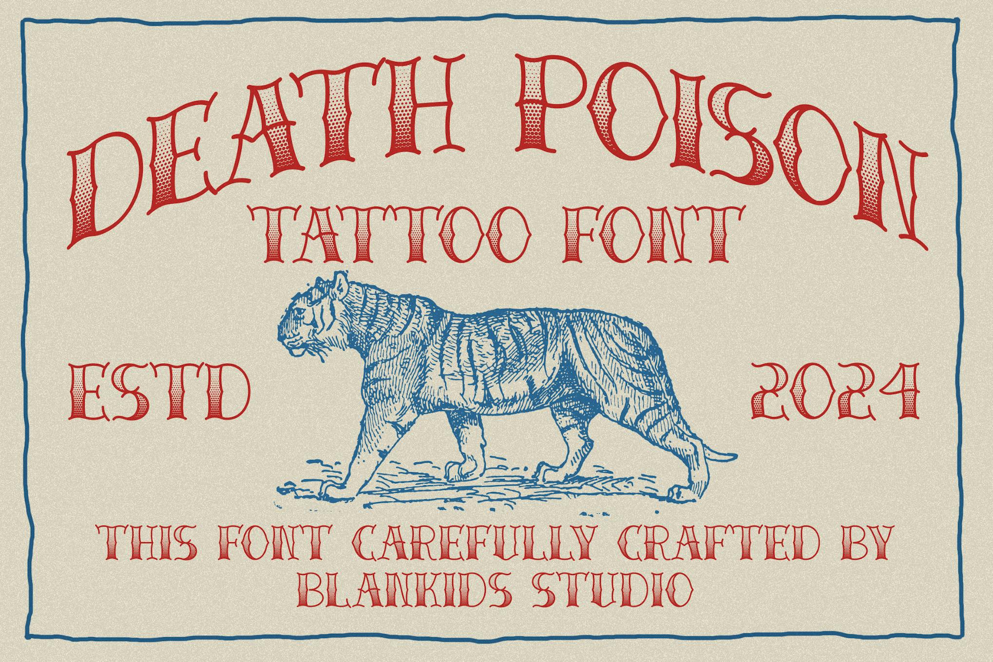 Death Poison – Tattoo Font