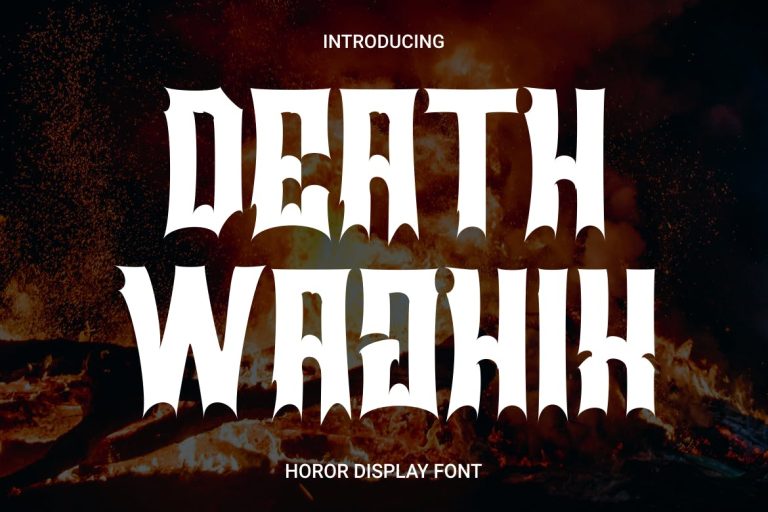 Death Wajhix – Halloween Horror Font