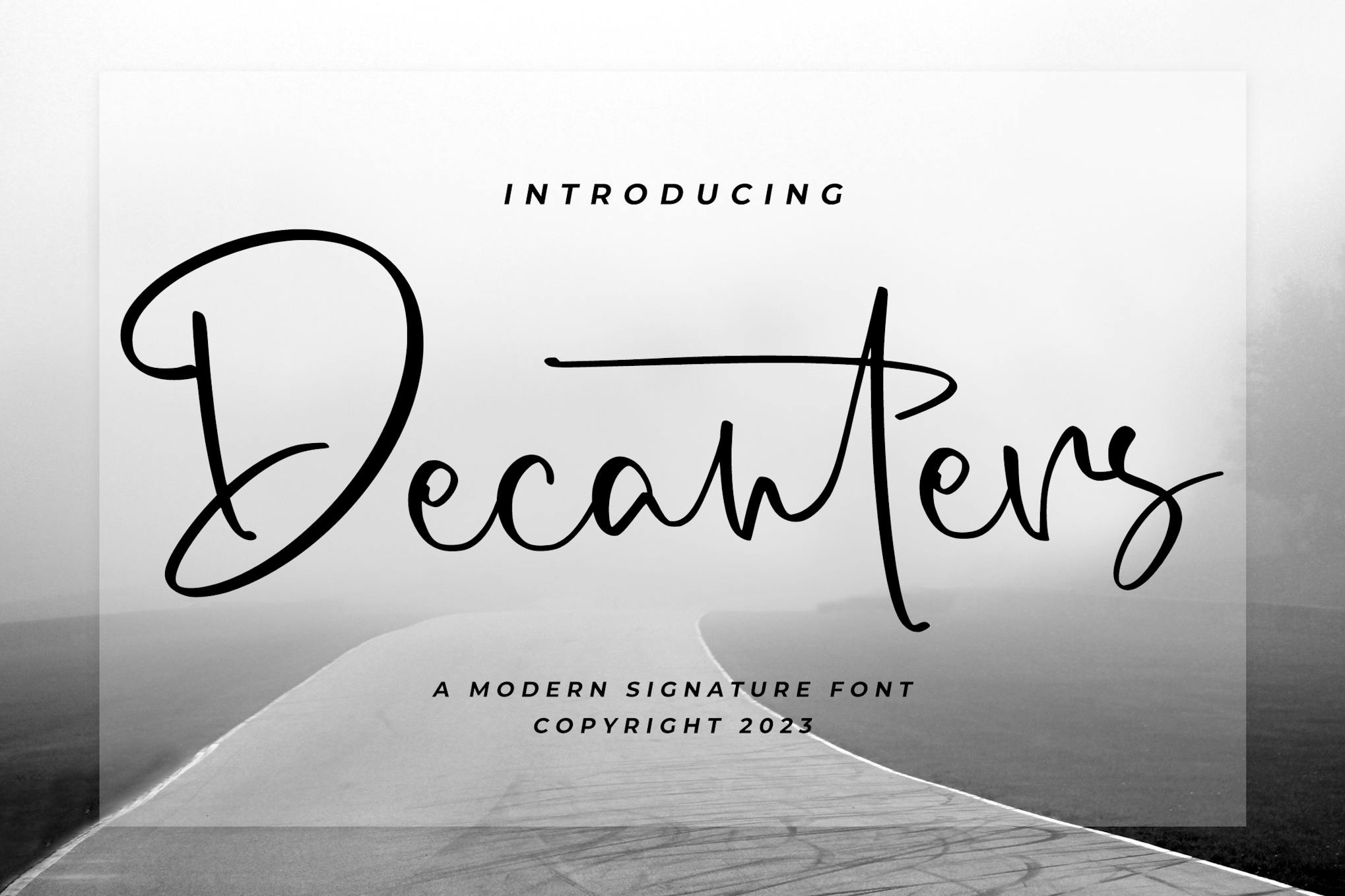 Decanters – Signature Font