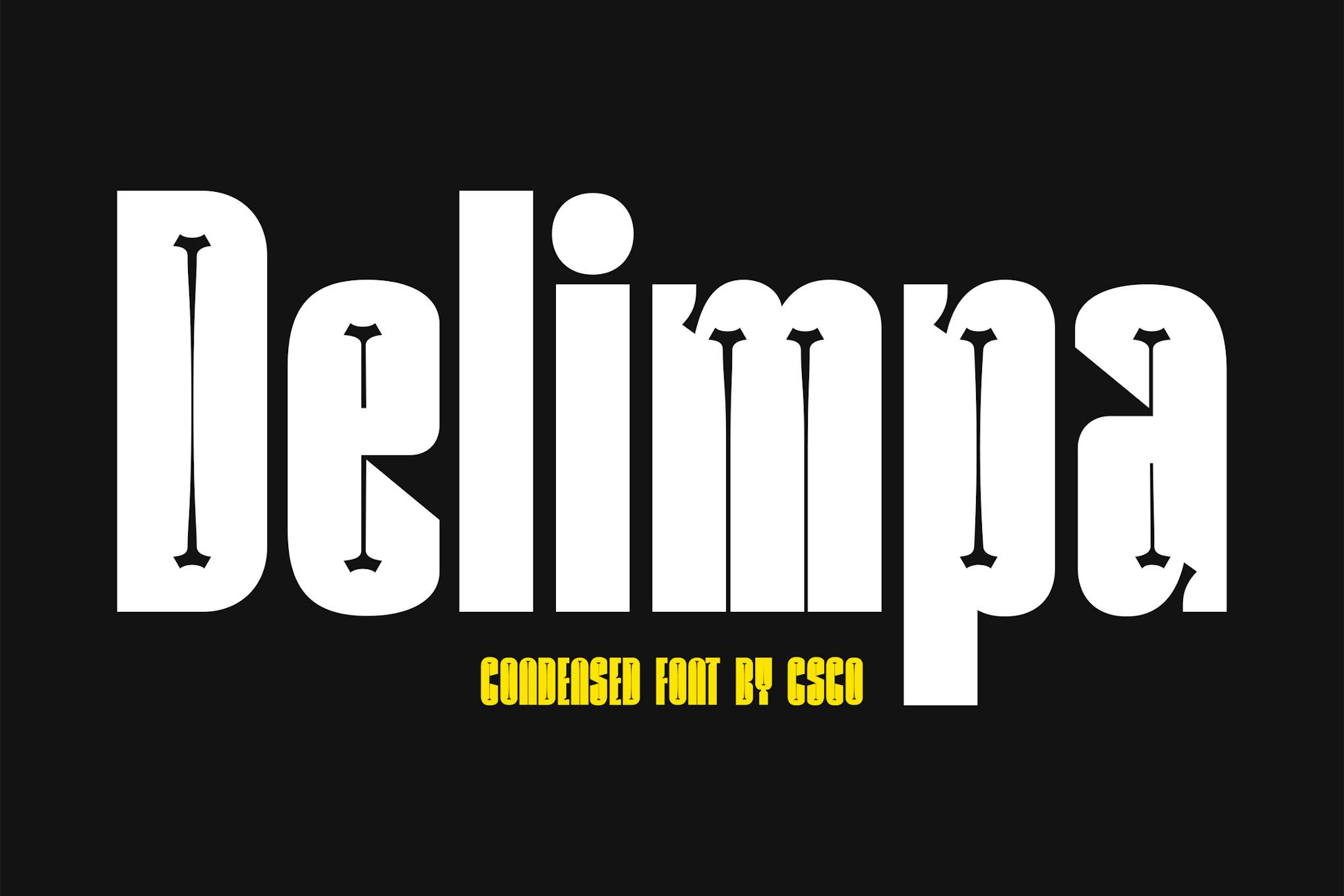 Delimpa – Inktrap Font