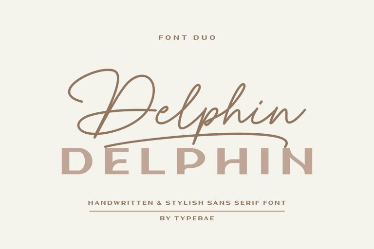 Delphin – Stylish Font Duo