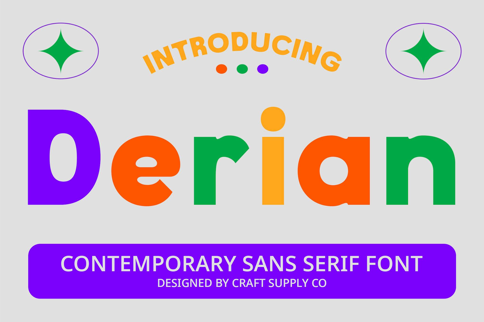Derian – Contemporary Font