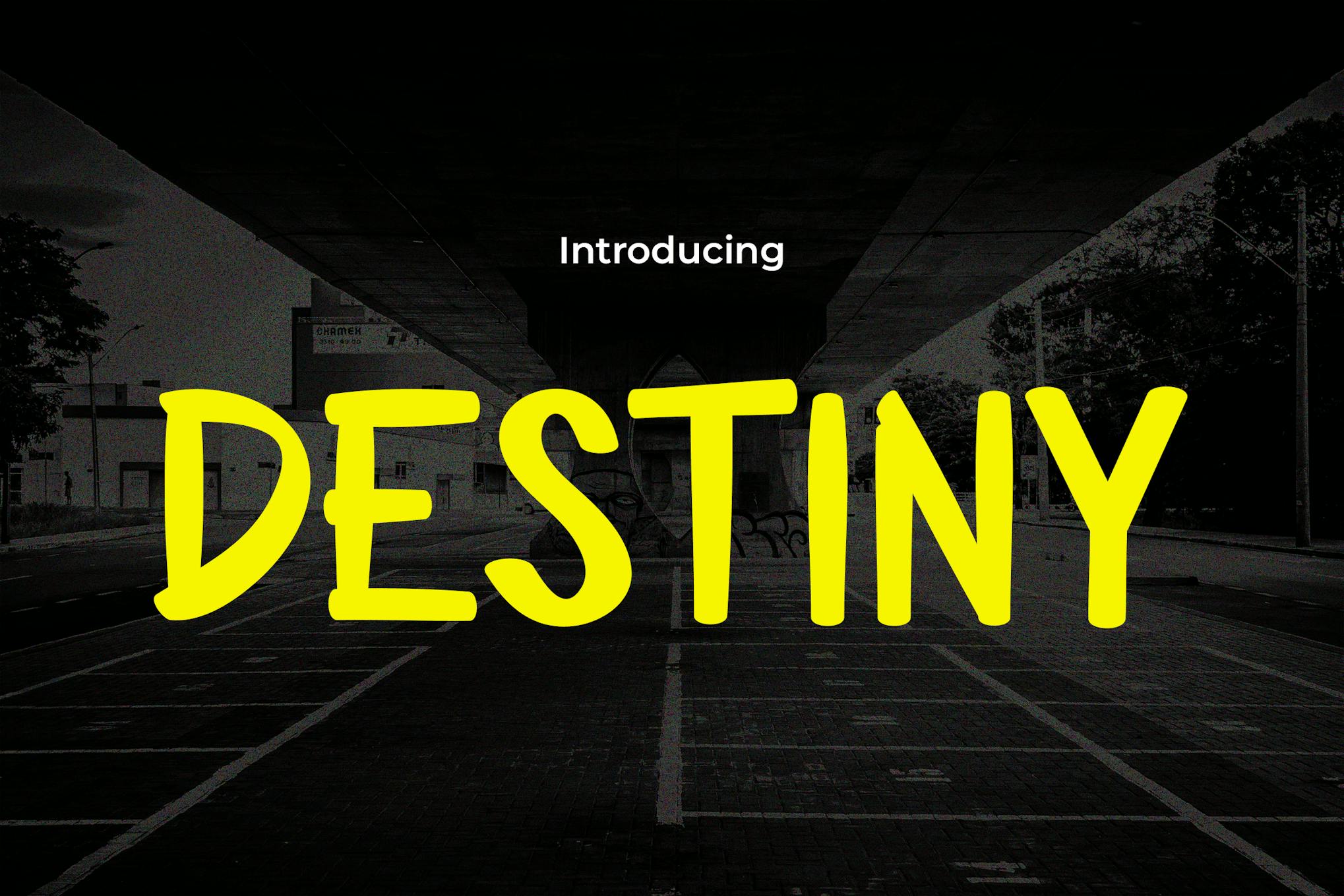 Destiny – Urban Graffiti with a Modern Twist Font