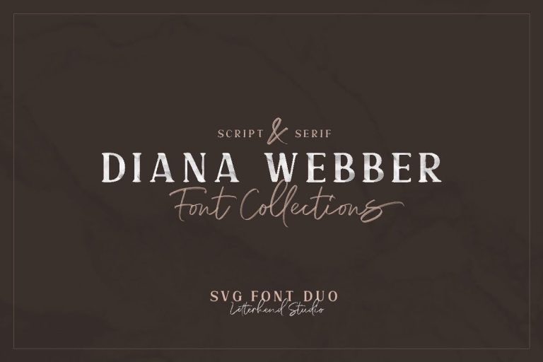 Diana Webber – SVG Font Duo