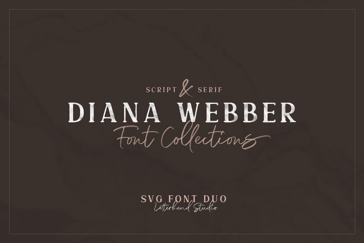 Diana Webber – SVG Font Duo