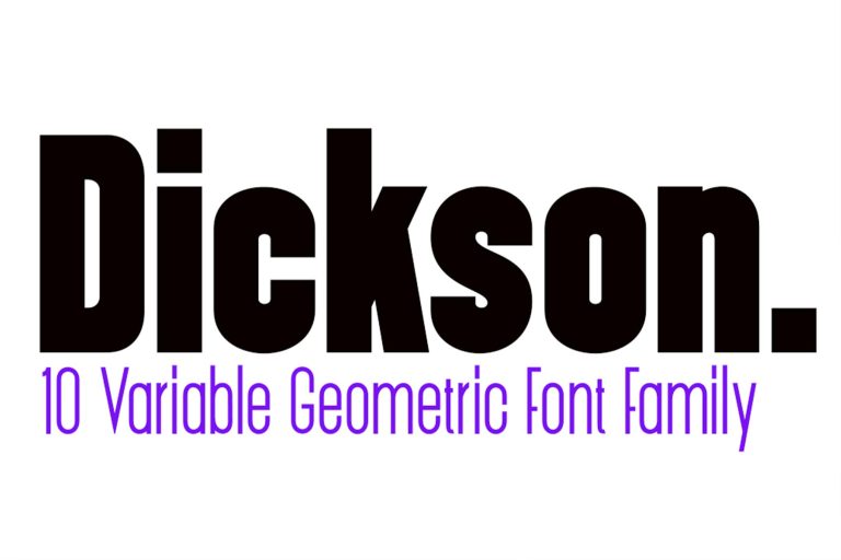 Dickson family font sans serif