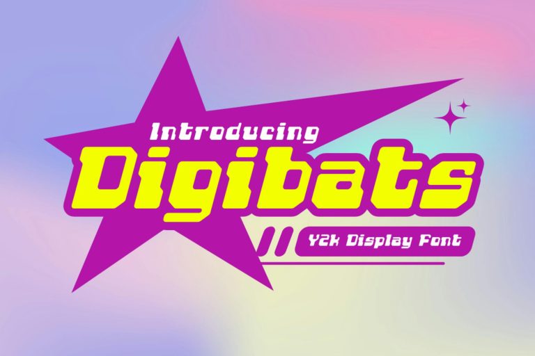 Digibats – Y2k Display Font