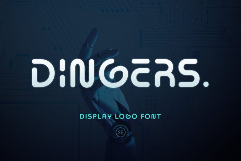 Dingers – Display Logo Font