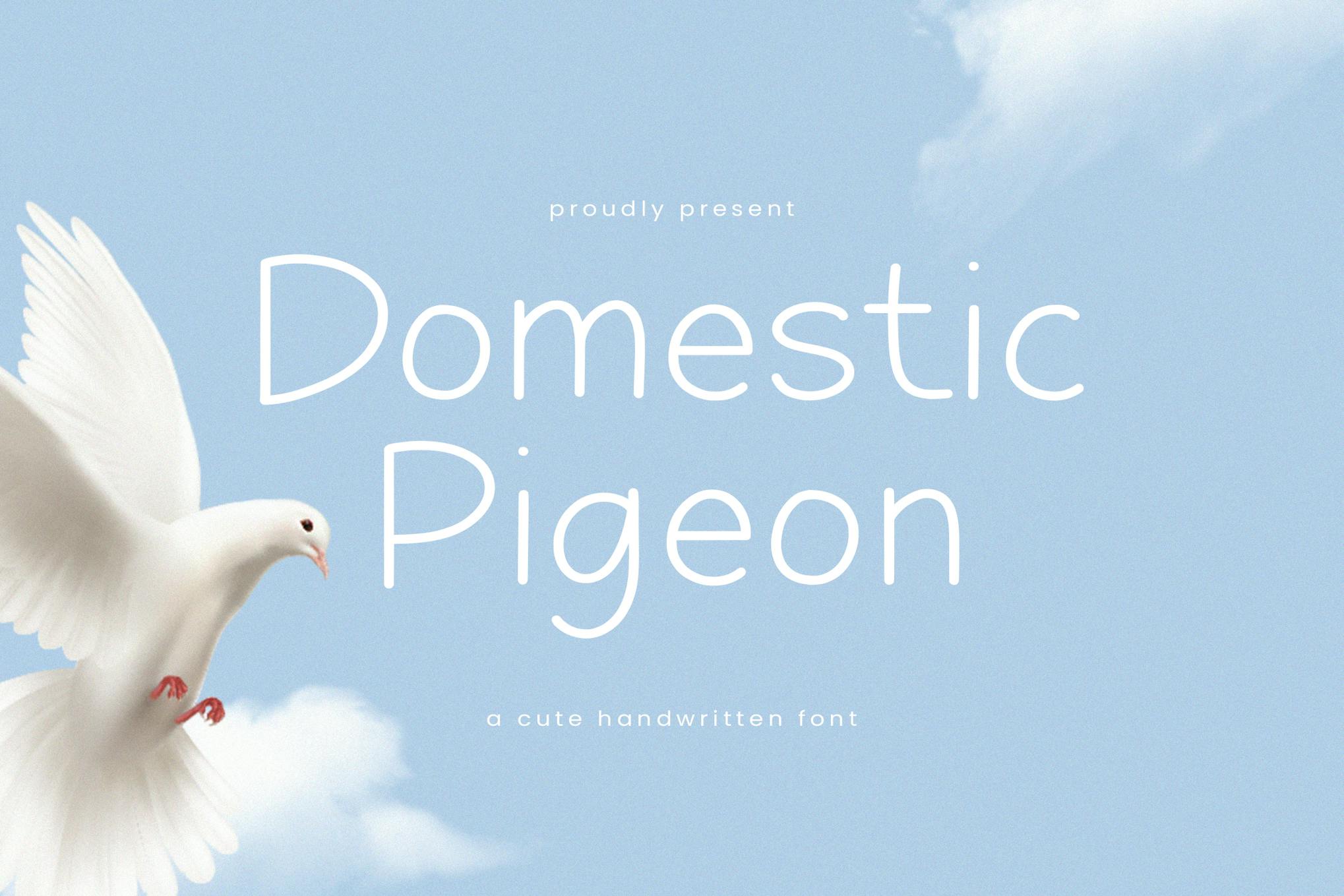 Domestic Pigeon – Cute Handwritten Font TT
