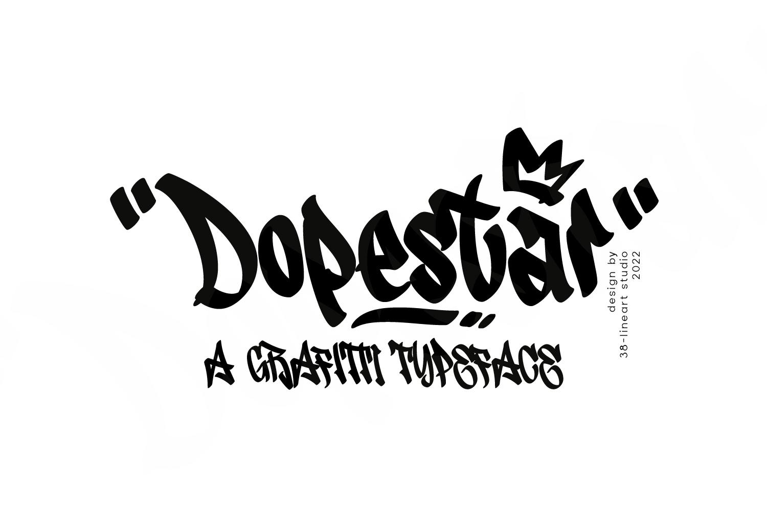 Dopestar – Grafitti Typeface
